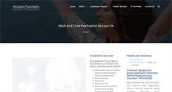 Desktop Screenshot of mcleanpsychiatry.com